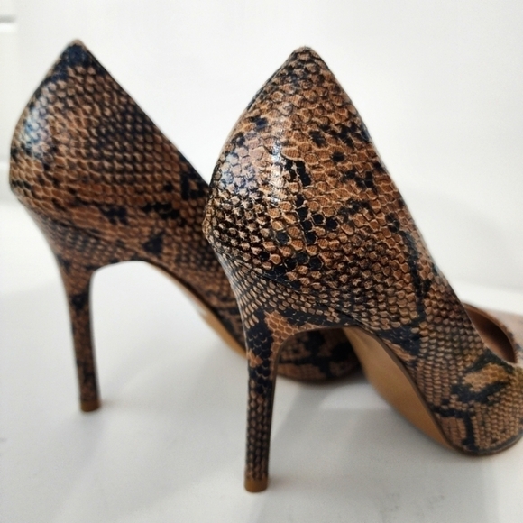 Topshop 'Gemini 2' Snake Print Pointy Toe Pump Sz 6.5 - Picture 4 of 8